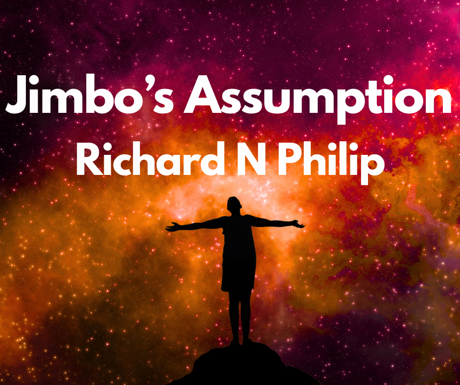 A man in space inspired by Jimbo's Assumption